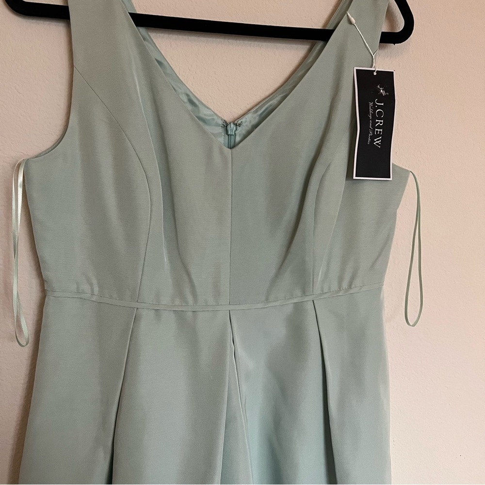 J.Crew mint green cocktail wedding and party dress - Picture 5 of 6